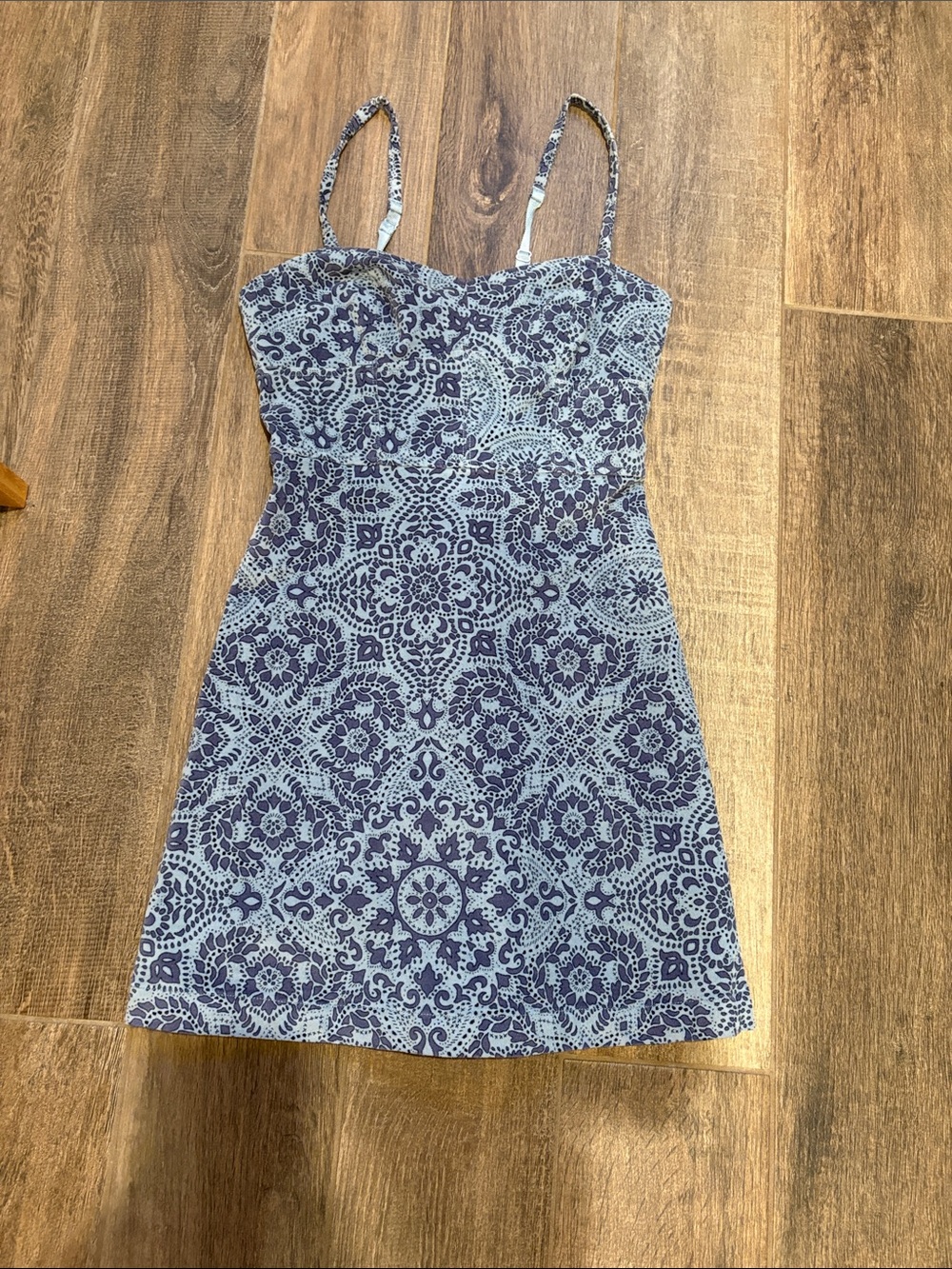 Urban Outfitters Blue Patterned Mini Dress